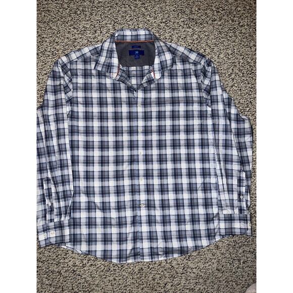 Egara Men’s Dress Shirt‎ Size XL with Reversible Cuffs - Picture 1 of 4